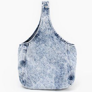 Clare V Bando acid wash denim